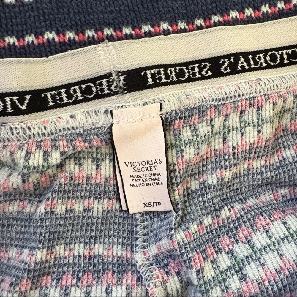 Victoria’s Secret Thermal Y2K Colorful Pajamas Lounge Set XS - Good Condition - Picture 3 of 4